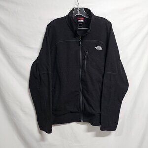 The North Face Fleece Full Zip Men Jacket Size XL Black